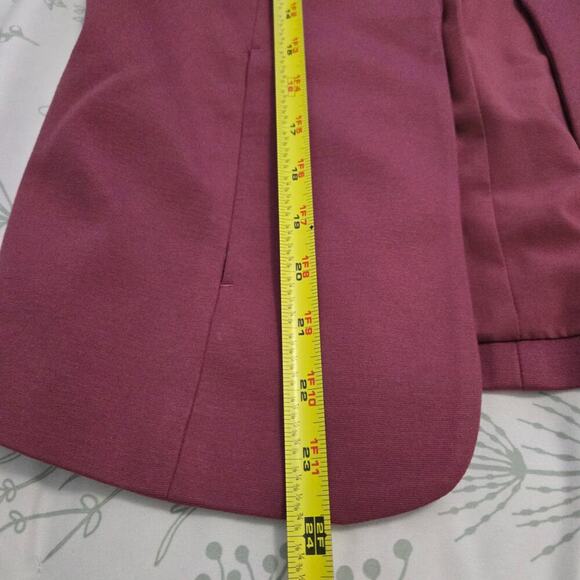 41 Hawthorne Stella Nothced Collar Ponte Blazer Pink Office Work Wear Stitch Fix - Picture 5 of 9